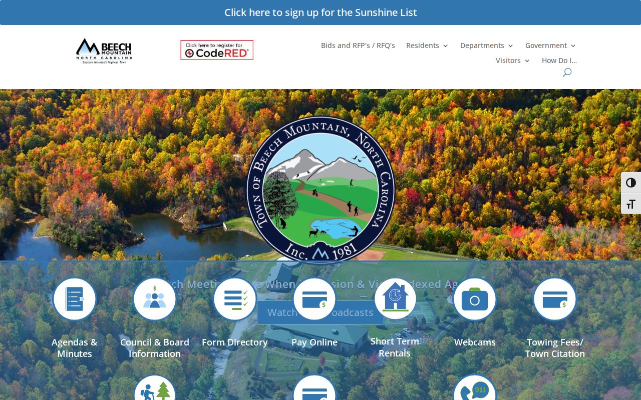 Beech Mountain town police contact for recent arrest jurisdiction checks